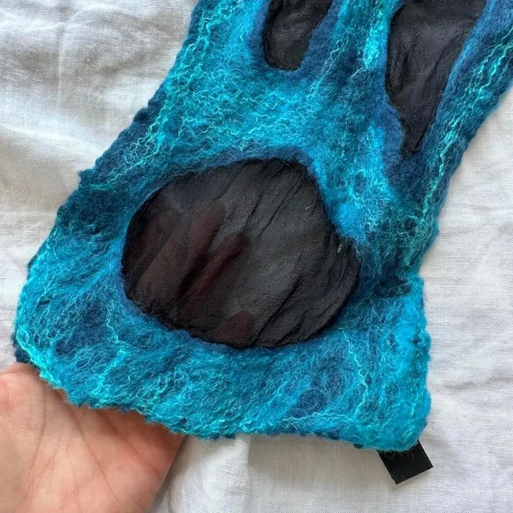 Vintage silk and wool scarf